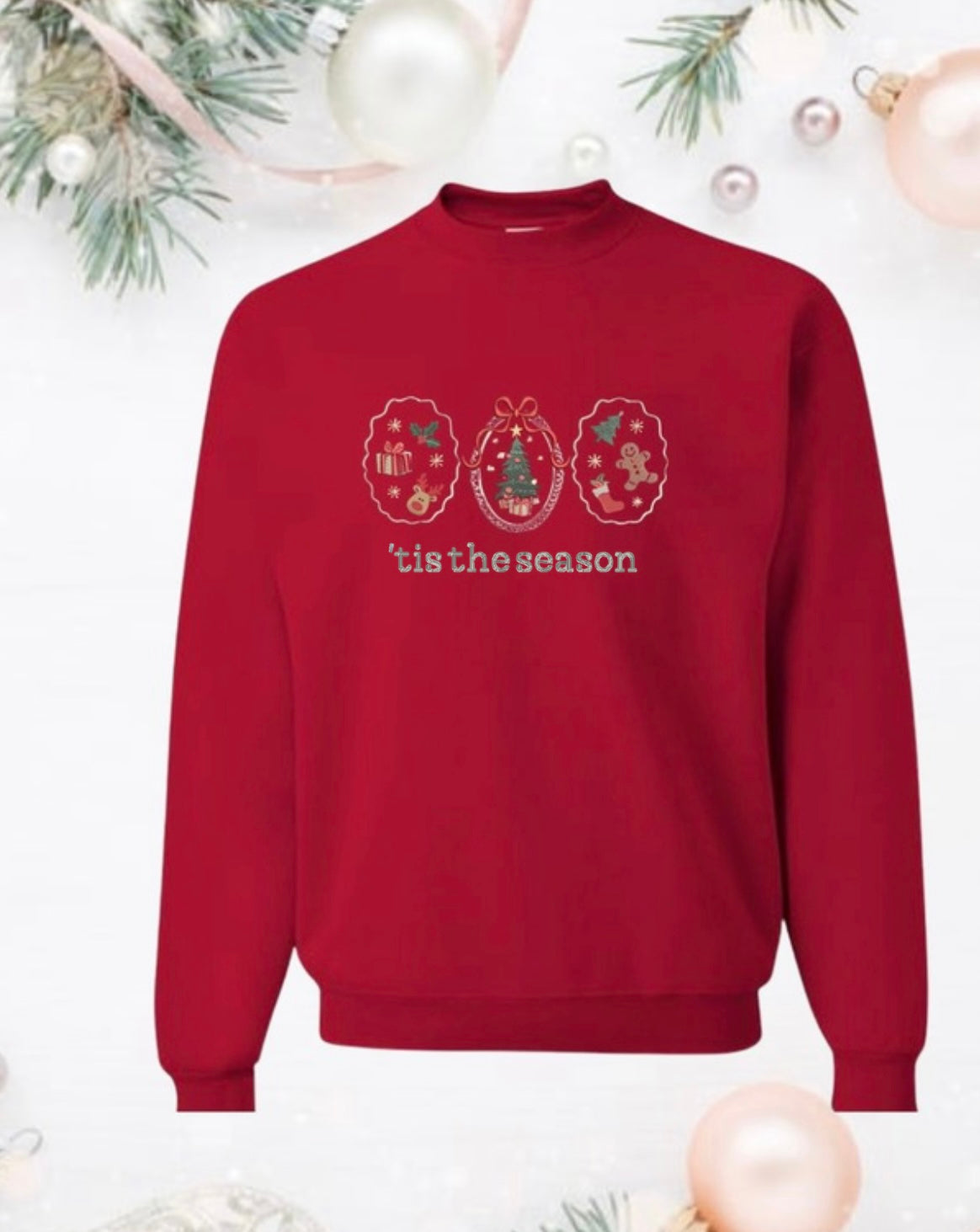 'tis the season - Embroidery Sweater