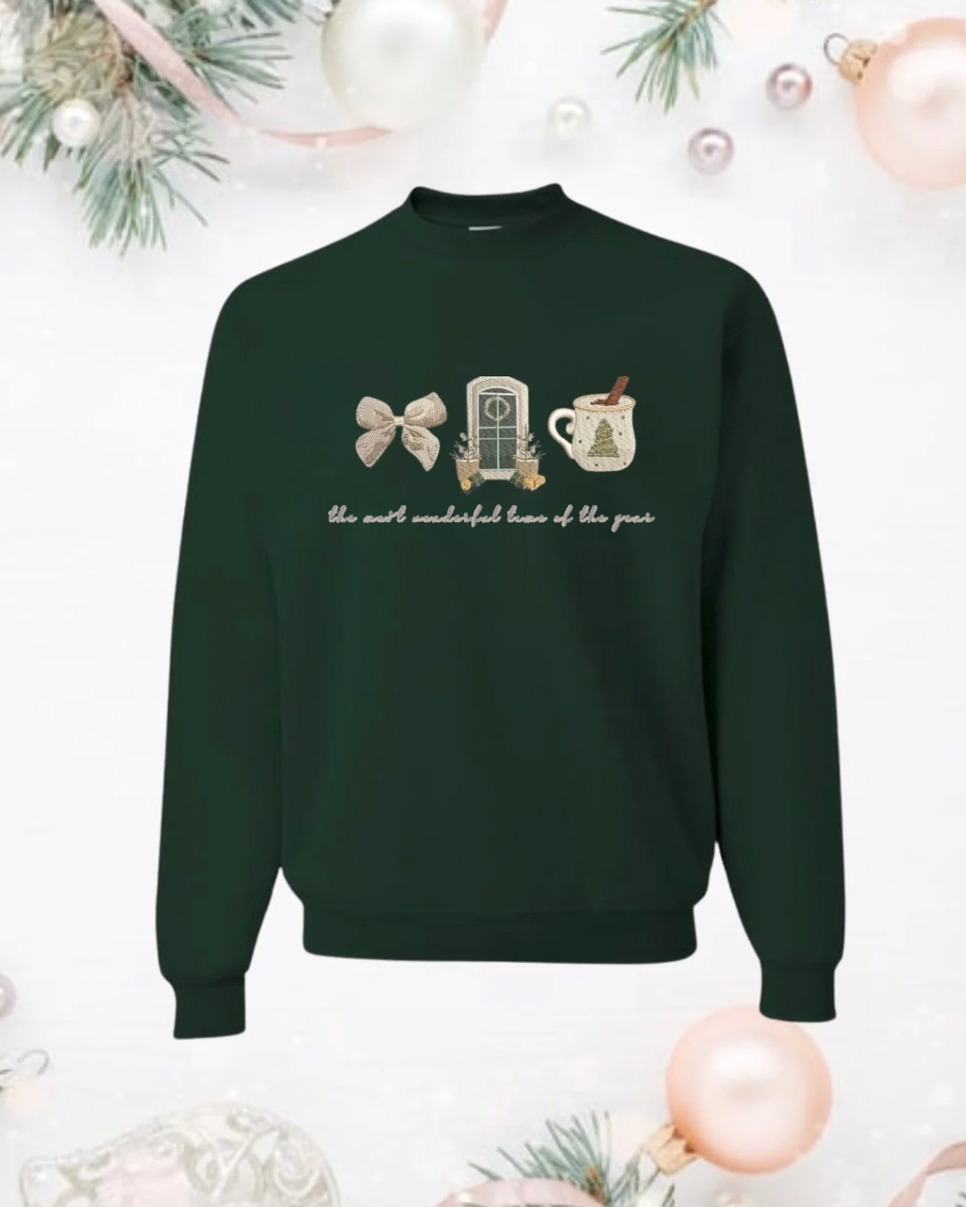 The most wonderful time of the year - Embroidery Sweater