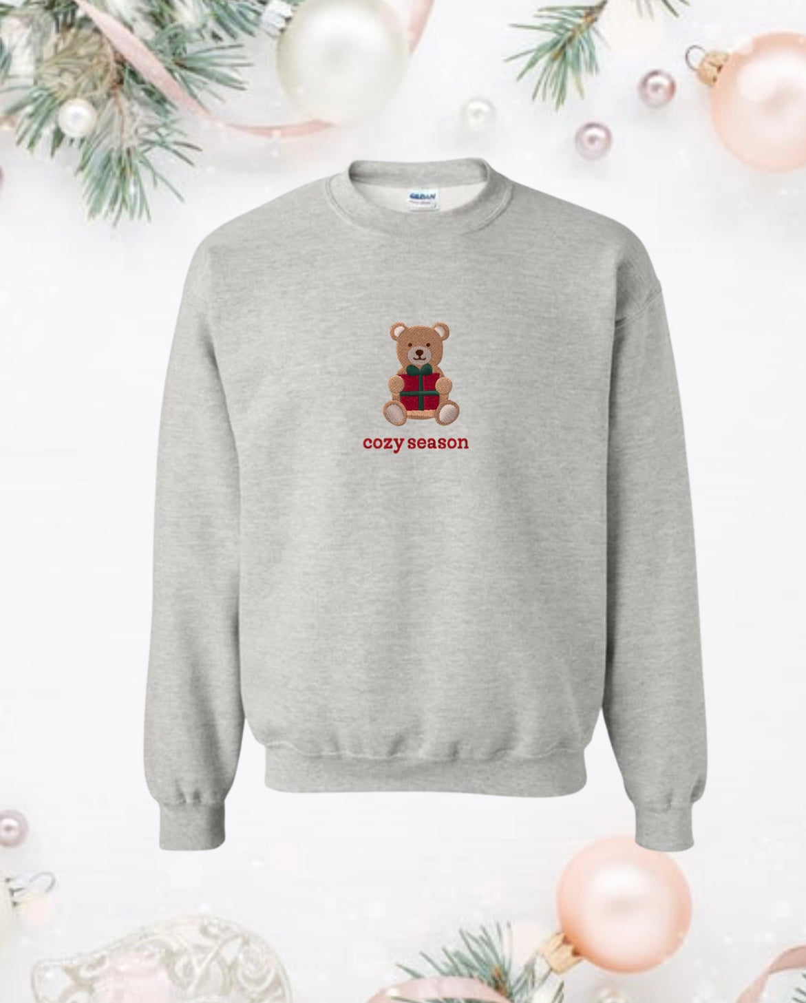 Cozy season Embroidery Sweater