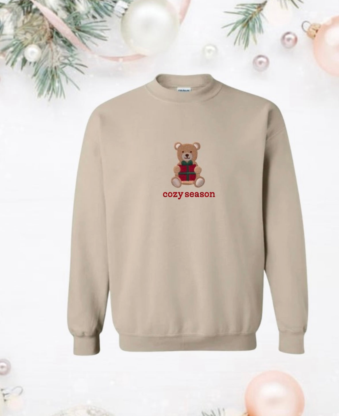 Cozy season Embroidery Sweater
