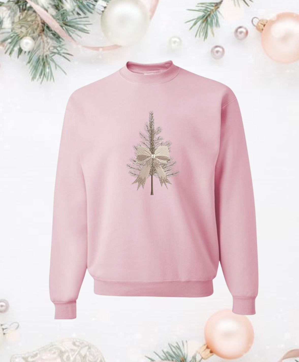 Vintage Tree Embroidery Sweater